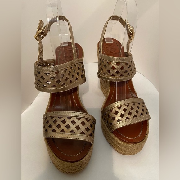 - Tory Burch espadrilles wedges size 7 - Picture 1 of 9
